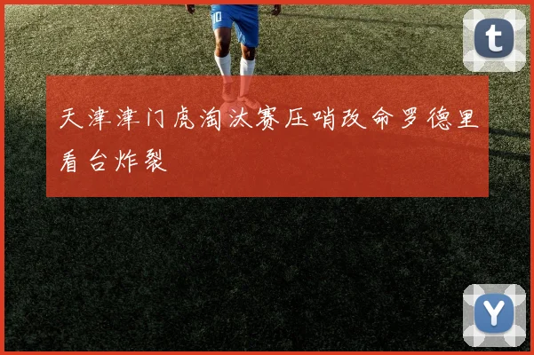 天津津门虎淘汰赛压哨改命罗德里看台炸裂